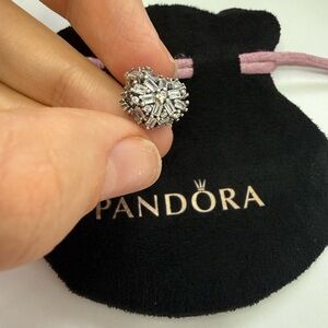 Pandora Sparkling Heart Charm